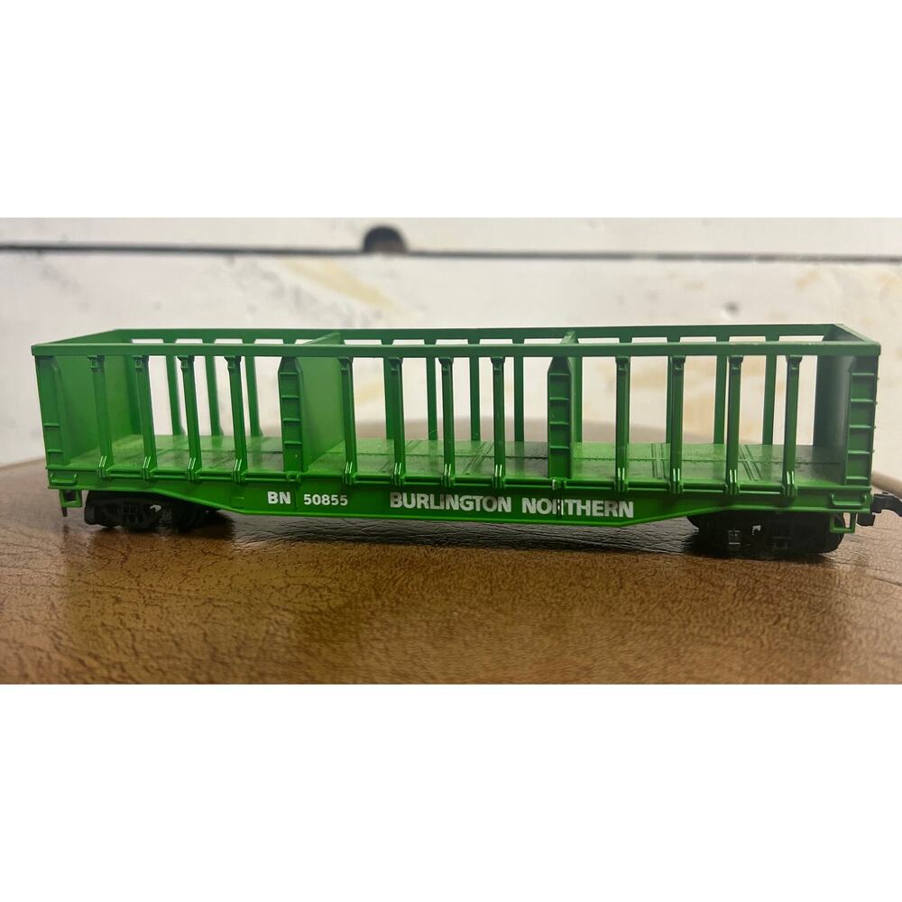 Set of 3 Model Railroad Cars - "Burlington Northern," "7-Eleven," and "Motorola"